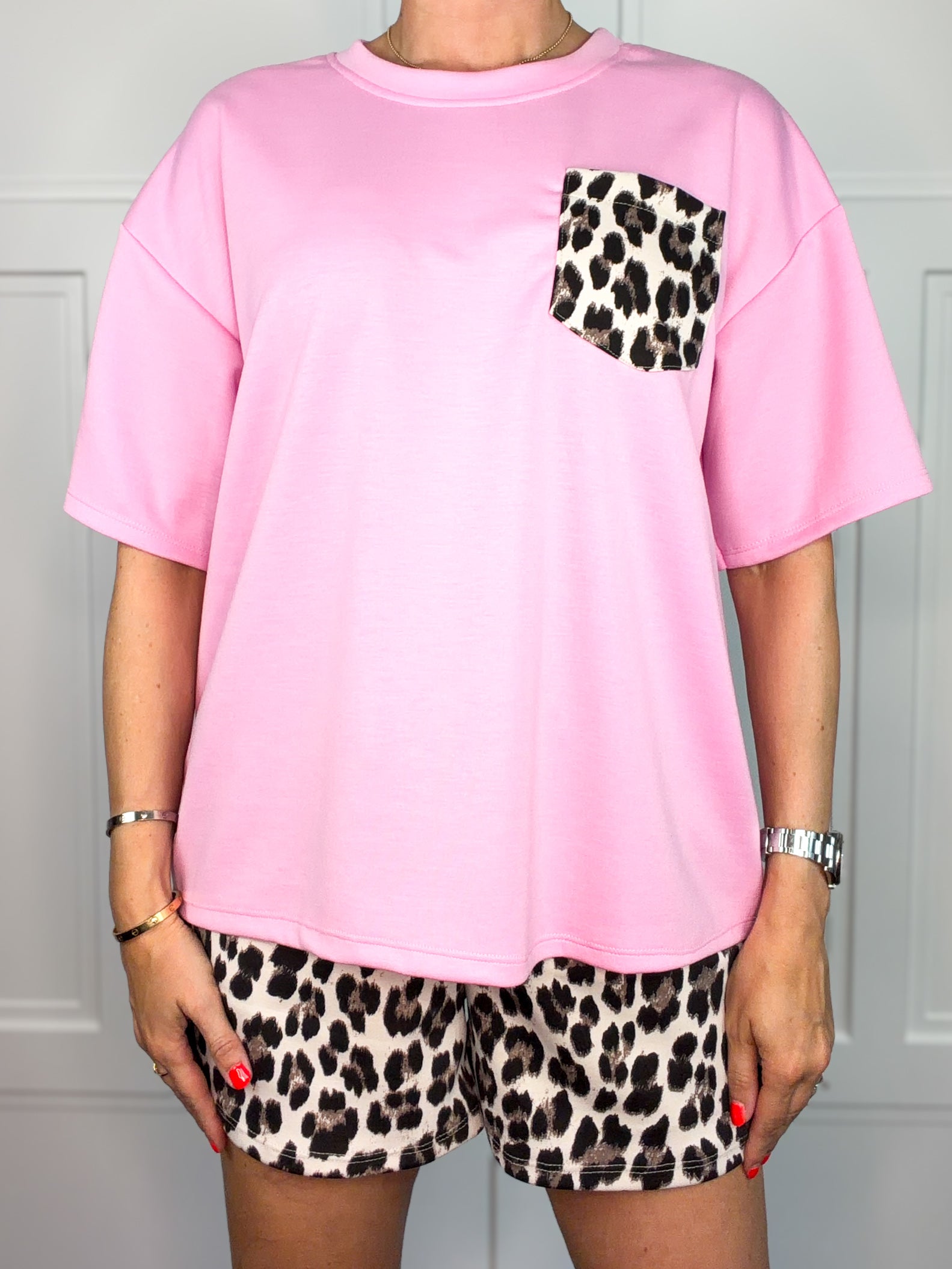 Leo-Shirt in Rosa | Made in Italy | Gr. 36–42