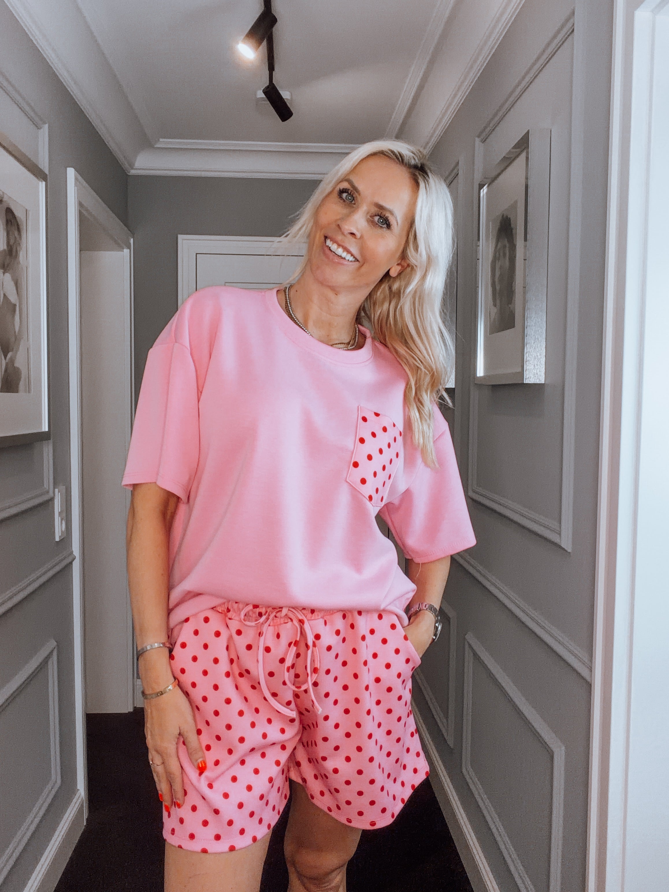 Punkte-Shorts in Pink | Made in Italy | Gr. 36–42