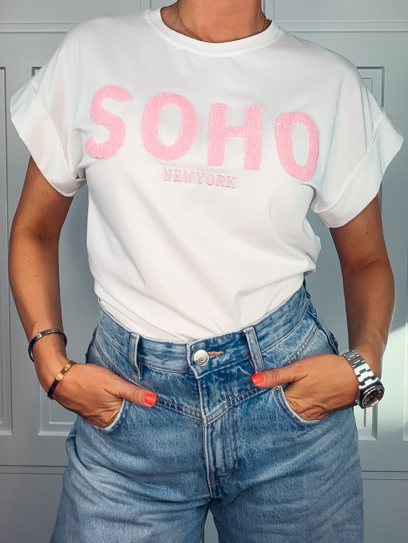 SOHO-Shirt in Weiß | Made in Italy | Gr. 36–42