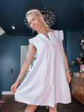 Musselin-Kleid in Taupe | 100 % Baumwolle | Gr. 36–42 (Kopie)