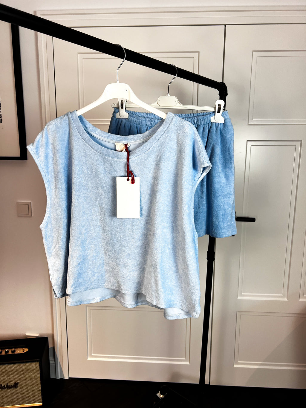 SOMMER SHIRT Frottee Babyblau