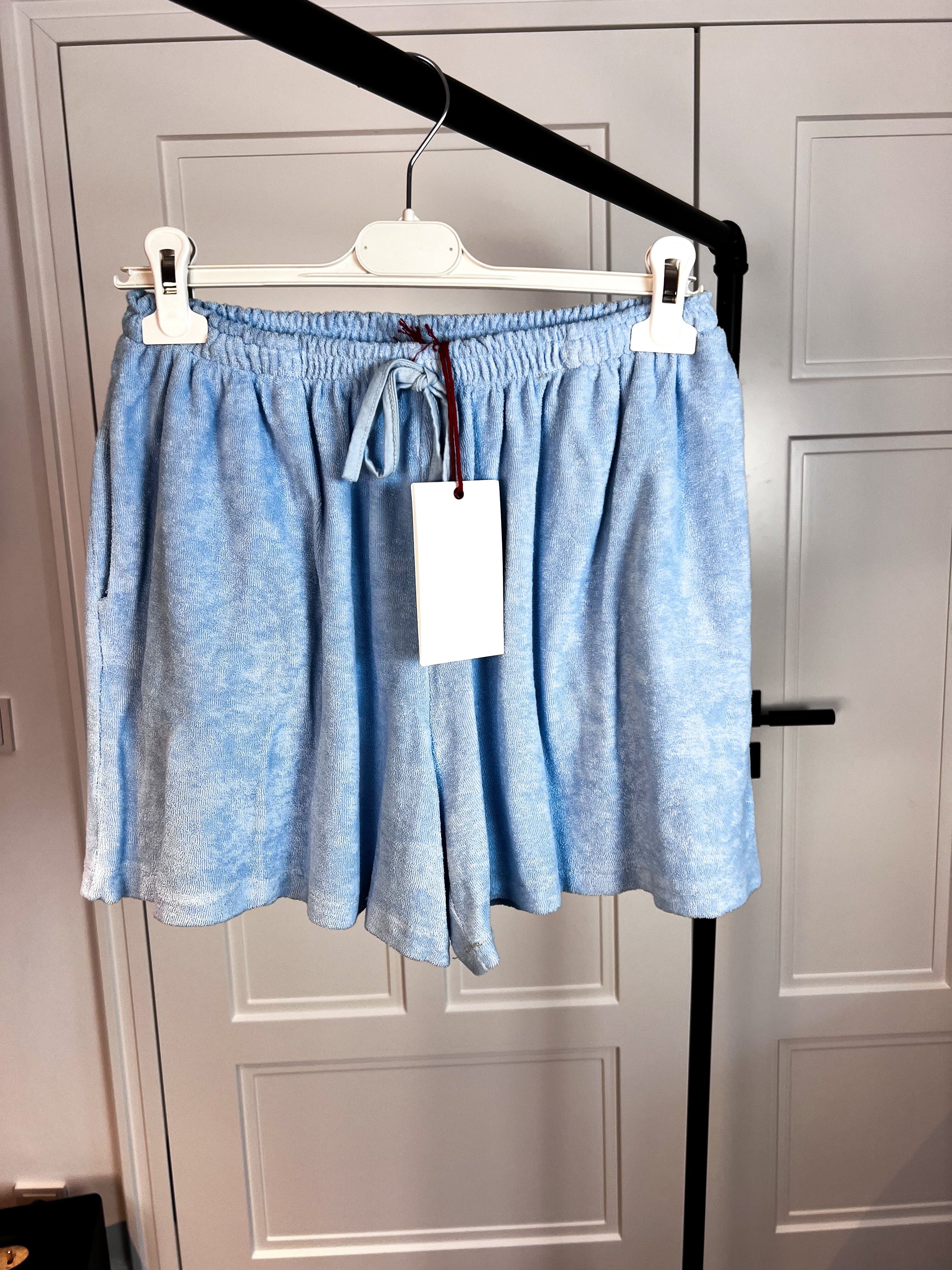 SOMMER SHORTS Frottee Babyblau