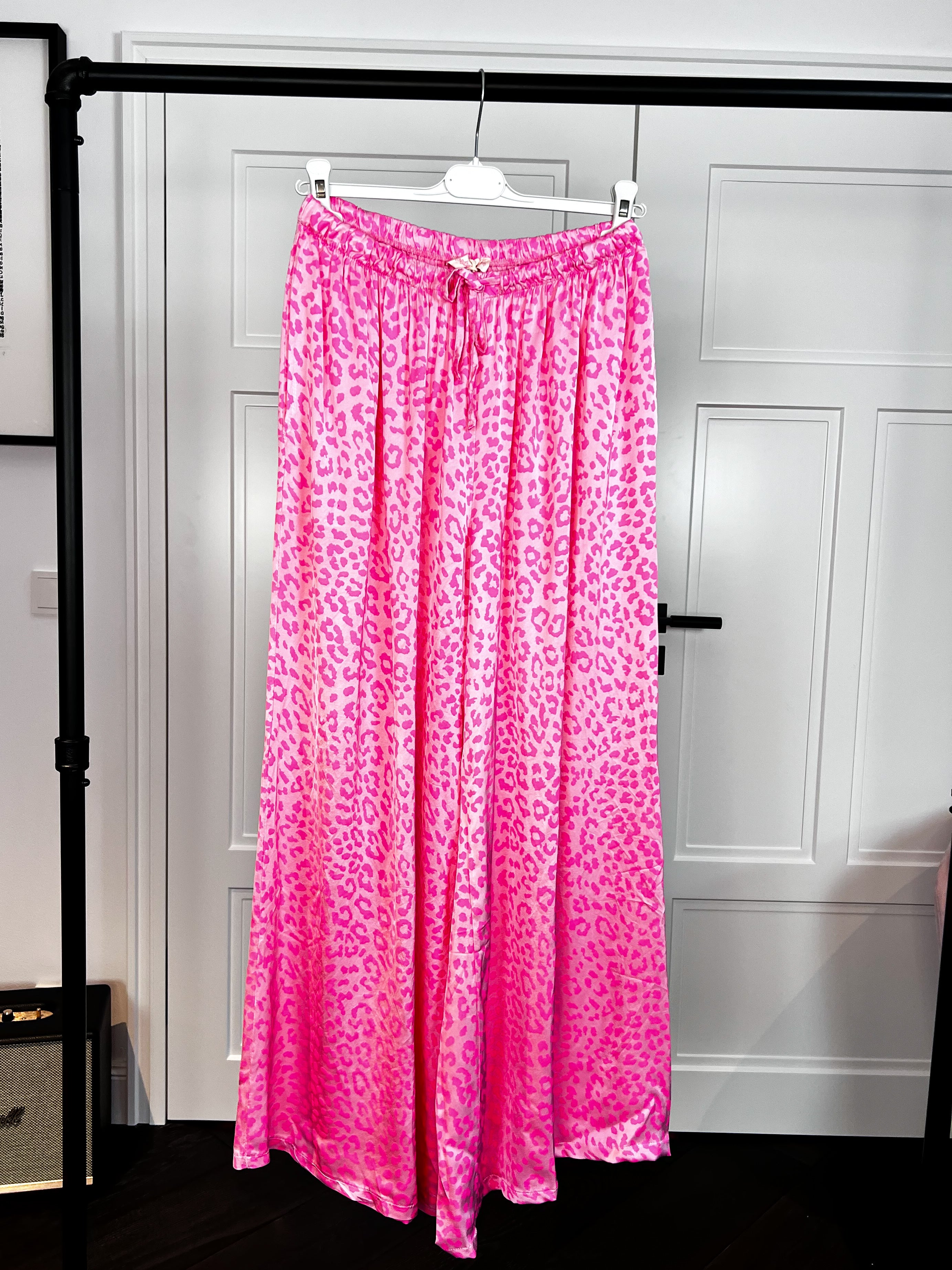 HOSE Leoprint Pink mit Neonpink