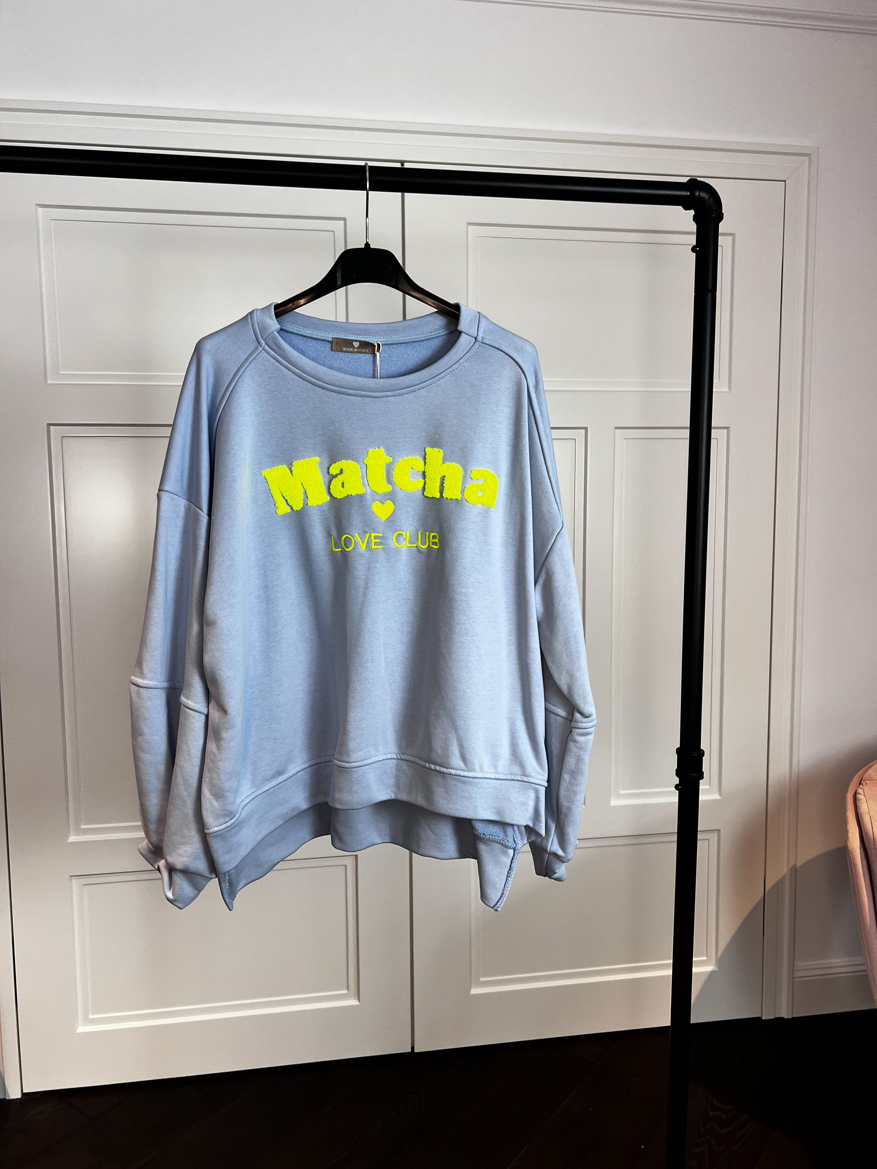 SWEATER Matcha Babyblau