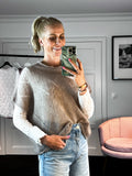 PULLI Mohair taupe