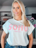 T-SHIRT weiß mit Soho Schriftzug